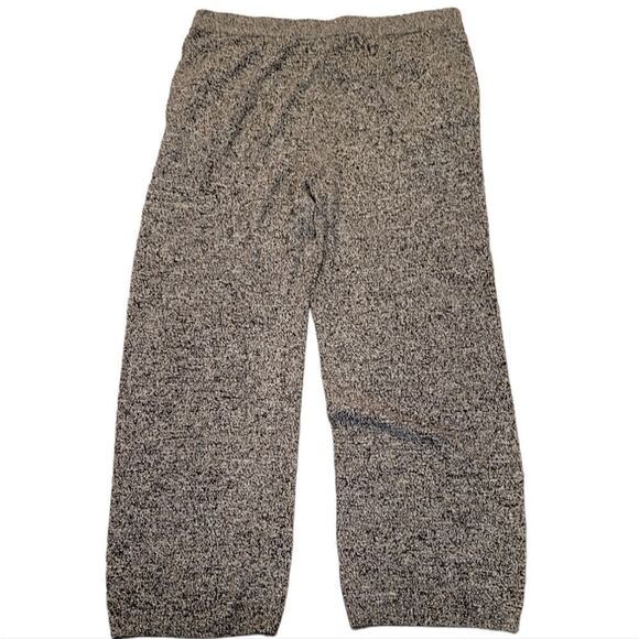 Nordstrom Pull on Wide Leg Black Heathered Women's Sweater Pant XL Pockets - Picture 2 of 5